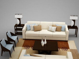 living room collection 3D Model