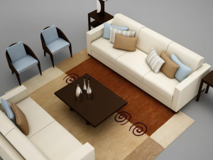 living room collection 3D Model