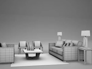 living room collection 3D Model