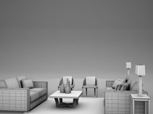 living room collection 3D Model