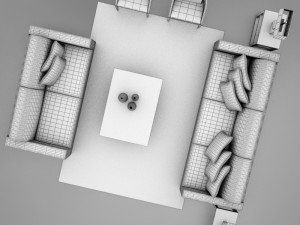 living room collection 3D Model