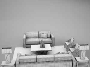 living room collection 3D Model