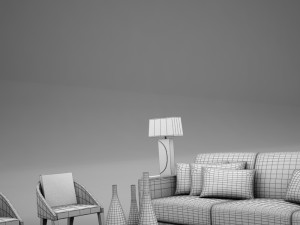 living room collection 3D Model