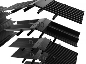 metal roof collection 3D 模型