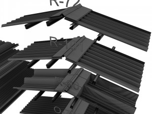 metal roof collection 3D 模型