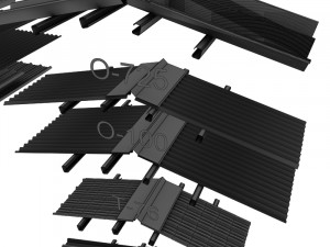 metal roof collection 3D 模型