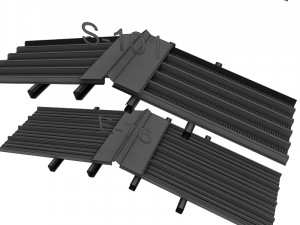 metal roof collection 3D 模型
