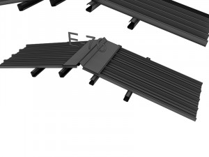 metal roof collection 3D 模型