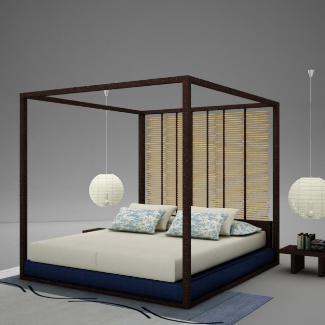 bedroom06zip Modello 3D .c4d .max .obj .3ds .fbx .stl .blend 