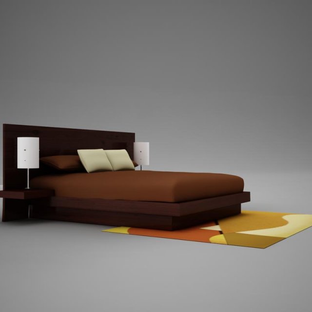 bed04 3D Model .c4d .max .obj .3ds .fbx .stl .blend 