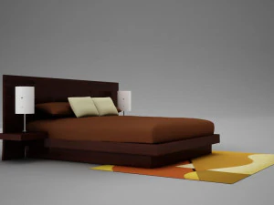 बिस्तर04 3D मॉडल