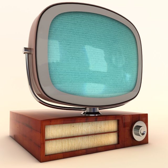 oldtv 3D 모델 .c4d .max .obj .3ds .fbx .stl .blend 