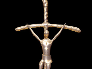 popes crucifix 3D Model
