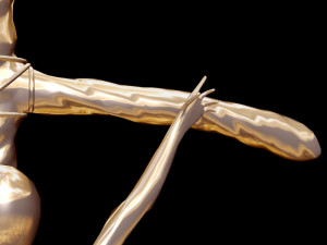 popes crucifix 3D Model