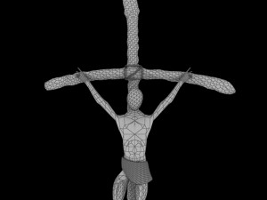 popes crucifix 3D Model