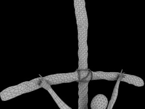 popes crucifix 3D Model