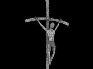 popes crucifix 3D Model