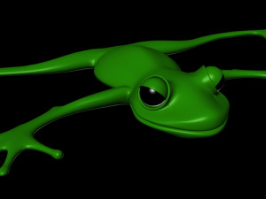 cartoon frog 3Dモデル