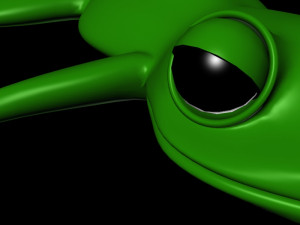 cartoon frog 3Dモデル