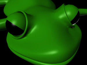 cartoon frog 3D Model