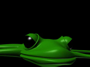 cartoon frog 3D Model