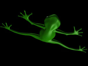 cartoon frog 3D Model