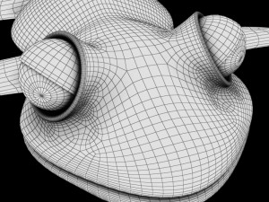 cartoon frog 3Dモデル