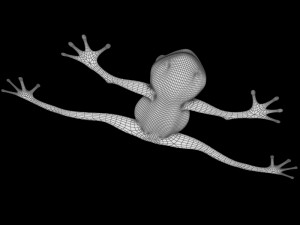 cartoon frog 3Dモデル
