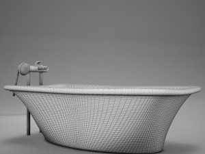 moder clasic hot tub 3D 모델
