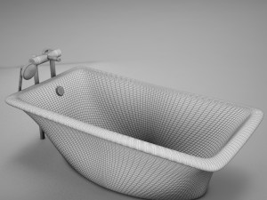 moder clasic hot tub 3D 모델