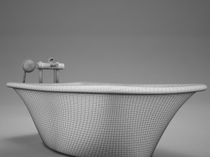 moder clasic hot tub 3D 모델