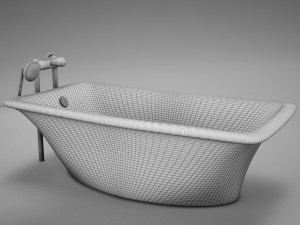 moder clasic hot tub 3D 모델