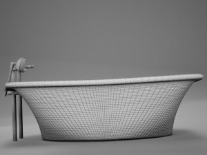 moder clasic hot tub 3D 모델