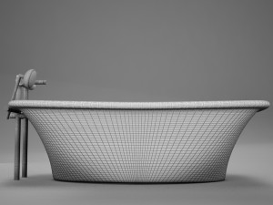 moder clasic hot tub 3D 모델