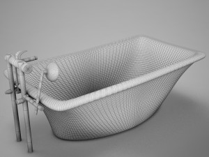 moder clasic hot tub 3D 모델
