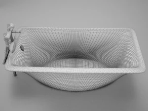 moder clasic hot tub 3D Model