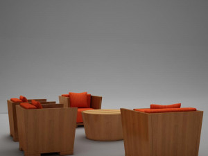 tropical living room 001 Modèle 3D