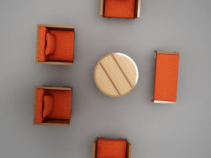 tropical living room 001 3D-Modell