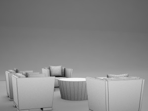 tropical living room 001 3D-Modell