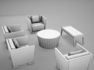 tropical living room 001 3D-Modell