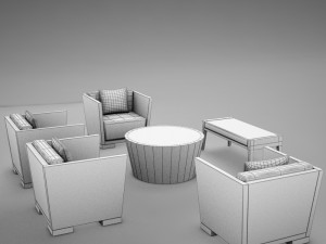 tropical living room 001 3D-Modell