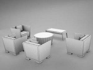 tropical living room 001 3D-Modell