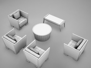 tropical living room 001 3D-Modell
