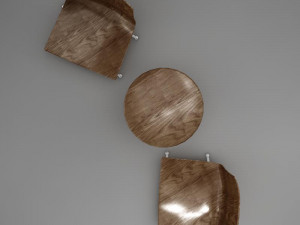 table chairs tropical 3D Model