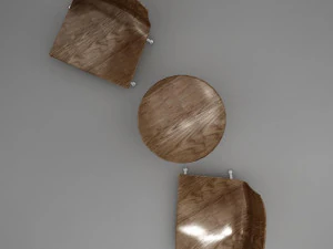table chairs tropical 3D Model