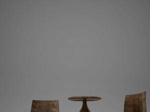 table chairs tropical 3D Model