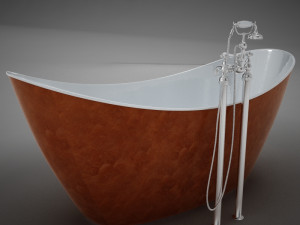 heritage hylton copper bath 3D मॉडल