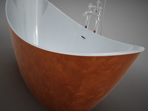 heritage hylton copper bath 3D मॉडल