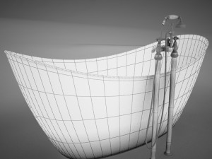 heritage hylton copper bath 3D मॉडल