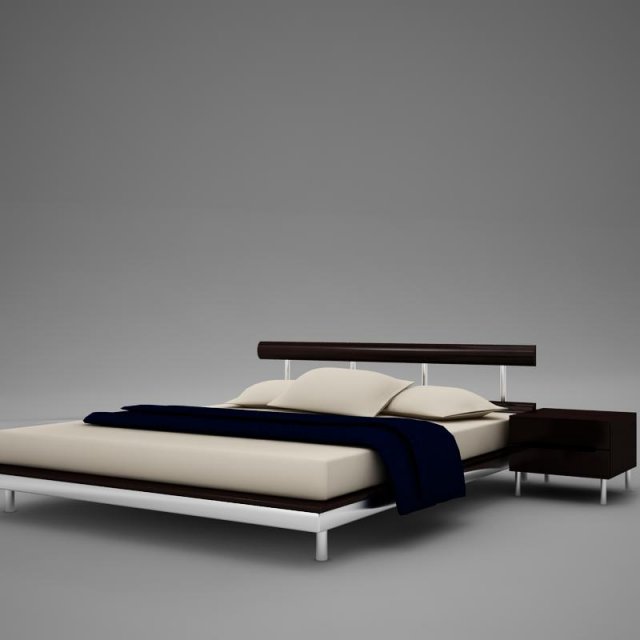 bedroom 3D Model .c4d .max .obj .3ds .fbx .stl .blend 